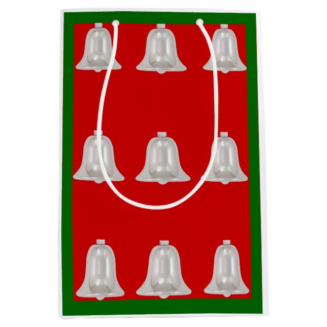 Silver Bells Mittlere Geschenktasche Mittlere Geschenktüte (Vorderseite)
