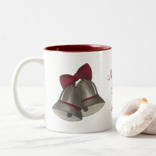 Silver Bells Wedding Bell personalisierte Mug Zweifarbige Tasse