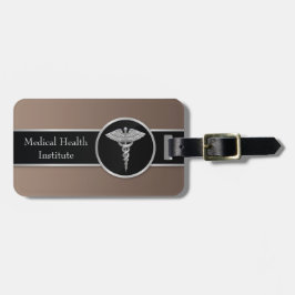 Silver Beruflich Medical Caduceus - Gepäckmarke Gepäckanhänger