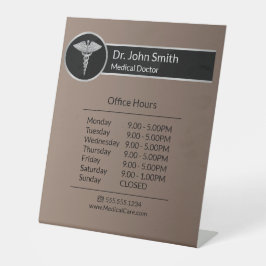 Silver Beruflich Medical Caduceus Öffnungszeiten Sockelschild