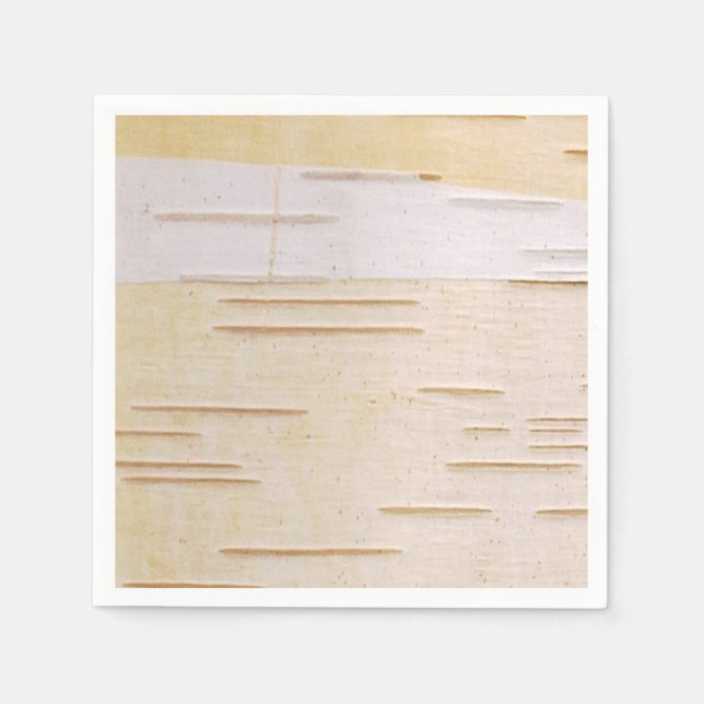 Silver Birch Bark Napkin Serviette (Vorderseite)
