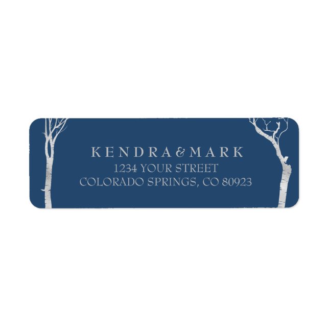 Silver Birch Tree Address Labels (Vorne)