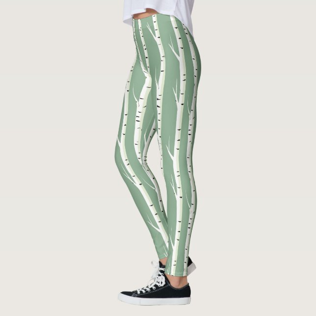 Silver Birch Tree Trunk Leggings (Links)