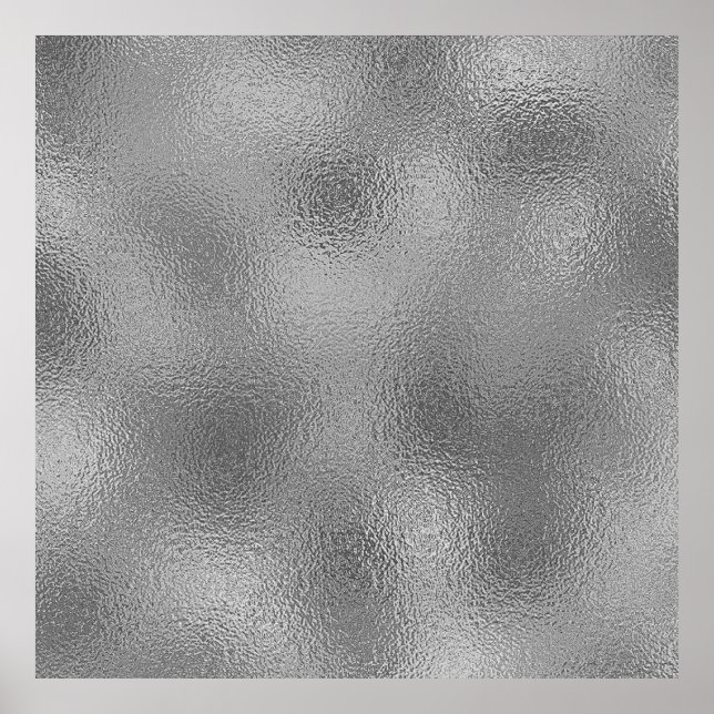 Silver Blank Template Hinzufügen von Text Poster (Vorne)