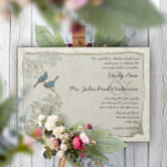Silver Blue Love Bird Damask Hochzeitseinladungen Einladung<br><div class="desc">Aquamarin Blue Moon Rustikales Land Luxe Romantische Vintage Aquamarine Blaue Liebe Vögel sitzen auf einem Zweig oder Grapevine Weingarten Damask Hochzeitseinladungen. #GrandMillennial "Hütte Chic" Chinoiserie</div>
