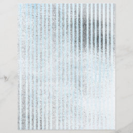 Silver & Blue Striping Shabby Scrapbook Paper