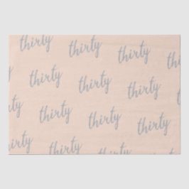 Silver Blush 30 Geburtstagsparty Glitzer "30" Seidenpapier