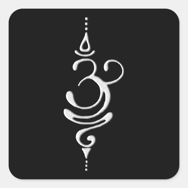 Silver Breathe  Quadratischer Aufkleber (Vorderseite)