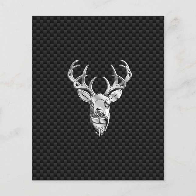 Silver Buck on Carbon Fibre Decor Flyer (Vorne)