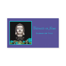 Silver Buddha Head Statue