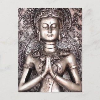 Silver Buddha Postkarte