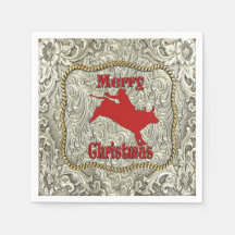 Silver Bull Rider Gürtel Buckle Weihnachten