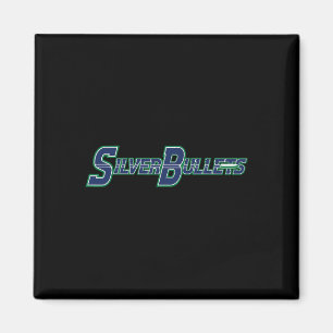 Silver Bullets Softll - Blaues Logo  Magnet