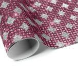 Silver Burgundy Diamond Cut Urban Shimmering Lux Geschenkpapier<br><div class="desc">Glam und Chic Wrapping Paper für viele Gelegenheiten wie Geburtstag,  Jubiläum,  Hochzeit,  Brautparty,  neue Arbeit,  neue Zuhause,  Corporate Party,  Branding Strategien etc FlorenzK</div>