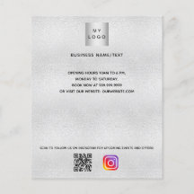 Silver Business Logo qr Code Instanagramm benutzer