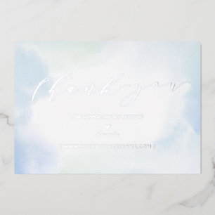 Silver Business-Logo Vielen Dank, Beilage Folieneinladung