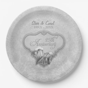 Silver Calla 25th Anniversary Paper Teller
