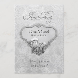 Silver Calla 60. Hochzeitstag Einladung