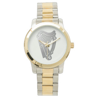 Silver Celtic Harp Watch Armbanduhr