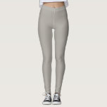 Silver Chalico Solid Schlicht Color Leggings<br><div class="desc">silberne schlichte Farbe. Elegante,  lebendige,  trendige und luxuriöse Farbgestaltung. Farbe#: #AEA9A2</div>