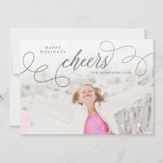 Silver Cheats Weihnachts-Foto Grußkarten Feiertagskarte