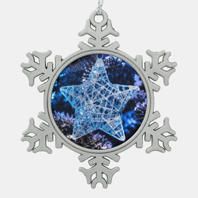 Silver Christmas Star von Bethlehem Ornament (Vorderseite)
