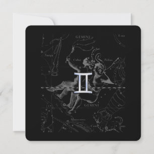 Silver Chrome wie Gemini Zodiac Sign auf Hevelius