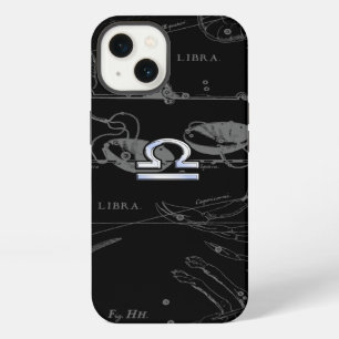 Silver Chrome wie Libra Zodiac Sign auf Hevelius iPhone Hülle