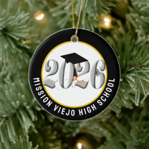Silver Class 2026 Foto Abschluss Keramik Ornament
