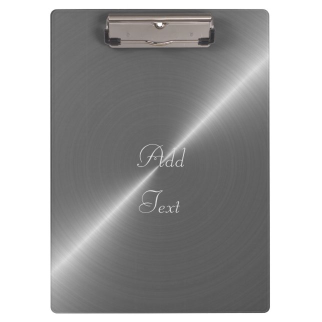 Silver Clipboard Klemmbrett (Vorderseite)