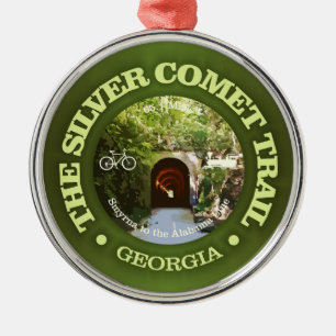 Silver Comet Trail (cycling c) Ornament Aus Metall