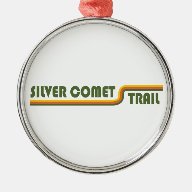 Silver Comet Trail Georgia Ornament Aus Metall (Vorne)
