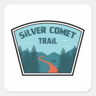 Silver Comet Trail Georgia Quadratischer Aufkleber