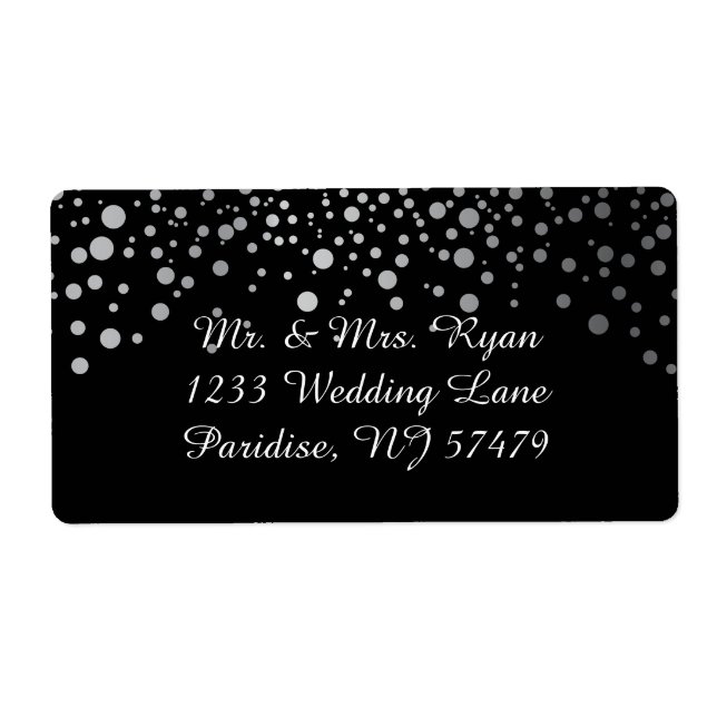 Silver Confetti Dots | DIY-Hintergrundfarben (Vorne)