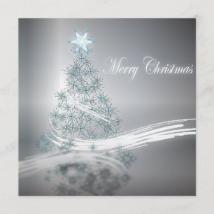 Silver Corporate Christmas Dinner Party Einladung