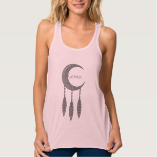Silver Crescent Moon Federn Thunder_Cove Tank zu Top