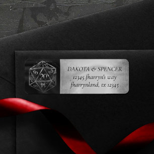 Silver D20 Crit   Role Player Dice Rücksendeadress