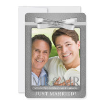 Silver Damask Mr. und Mr. Gay Wedding Reception