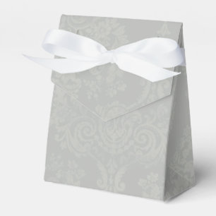 Silver Damask Wedding Gefälligkeitsboxen Geschenkschachtel