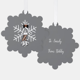 Silver Dancer Ornament Karte