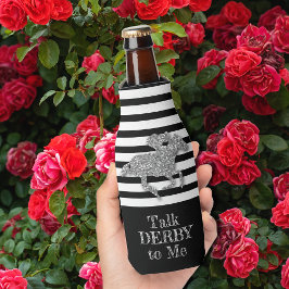 Silver Derby Race Pferd Schwarz-weiße Streifen Flaschenkühler