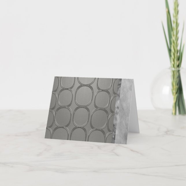 Silver-Design-Notecards Dankeskarte (Vorderseite)