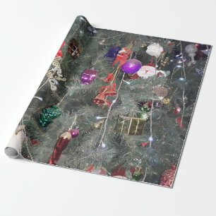 Silver Design Weihnachtsbaumdekoration Geschenkpapier