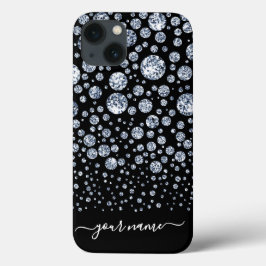 Silver Diamond Glitzer Bling Kristall Case-Mate iPhone Hülle