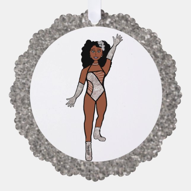 Silver & Diamonds Dancer Ornament Card A (Vorderseite)