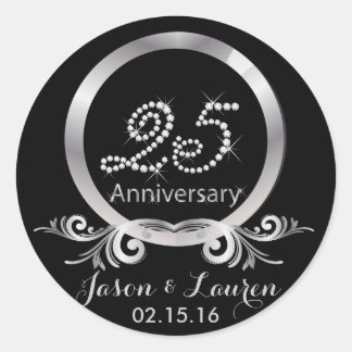 Silver Diamonds Sticker zum 25. Jubiläum