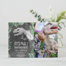 Silver Dinosaur Roar Geburtstags-Foto