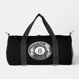 Silver Disco 8 Ball, trendiger Retro 70er Style Duffle Bag