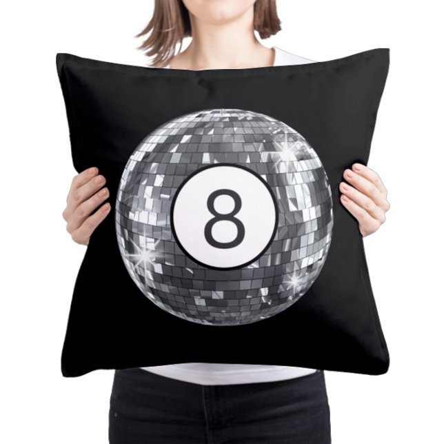 Silver Disco Ball, 8 Ball Art, Uni Girl Dorm Kissen (Von Creator hochgeladen)