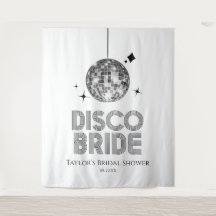 Silver Disco Ball Disco Bridge Brautparty